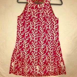 Dizzy Lizzie Coral Island Seahorse Pink Tank Dress